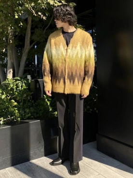 NEEDLES / ニードルズ Mohair Cardigan - Zigzag NEEDLES / MOHAIR CARDIGAN *ZIGZAG