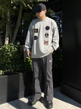 needles studious別注　5iconsスウェット Needles（ニードルス）の「<別注>5ICONS PATCH SWEAT PO（T