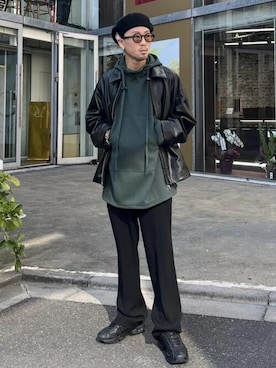 「soe（ソーイ）のアイテム」を使った、STUDIOUS MENSさん（メンズ・168cm）の秋コーディネート