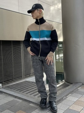 「LiNoH（リノー）のアイテム（トップス）」を使った、STUDIOUS MENSさん（メンズ・167cm）の秋コーディネート