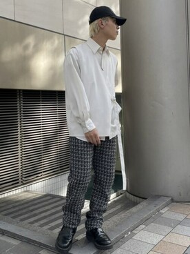 「LiNoH（リノー）のアイテム」を使った、STUDIOUS MENSさん（メンズ・167cm）の秋コーディネート