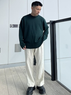 「soe（ソーイ）のアイテム」を使った、STUDIOUS MENSさん（メンズ・158cm）の秋コーディネート