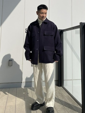 「soe（ソーイ）のアイテム」を使った、STUDIOUS MENSさん（メンズ・158cm）の秋コーディネート