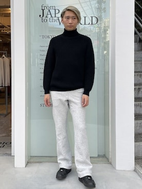 「N.HOOLYWOOD（N.ハリウッド）のアイテム」を使った、STUDIOUS MENSさん（メンズ・181cm）の秋コーディネート