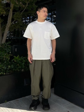 「N.HOOLYWOOD（N.ハリウッド）のアイテム（トップス）」を使った、STUDIOUS MENSさん（メンズ・158cm）の秋コーディネート