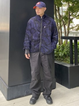 「FLAGSTUFF（フラグスタフ）のアイテム（その他アウター）」を使った、STUDIOUS MENSさん（メンズ・168cm）の冬コーディネート