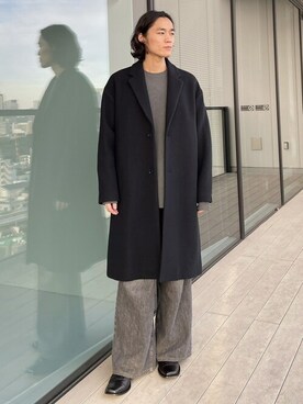 「N.HOOLYWOOD（N.ハリウッド）のアイテム（その他アウター）」を使った、STUDIOUS MENSさん（メンズ・173cm）の冬コーディネート