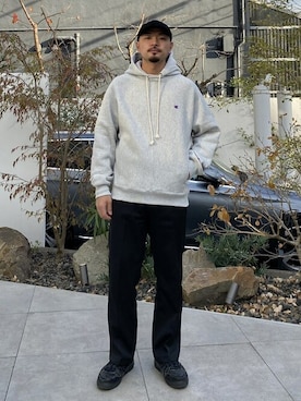 「N.HOOLYWOOD（N.ハリウッド）のアイテム（トップス）」を使った、STUDIOUS MENSさん（メンズ・158cm）の冬コーディネート