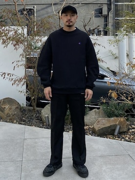 「N.HOOLYWOOD（N.ハリウッド）のアイテム（トップス）」を使った、STUDIOUS MENSさん（メンズ・168cm）の冬コーディネート