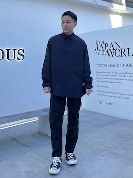 STUDIOUS MENSさん(メンズ・158cm)の冬コーディネート