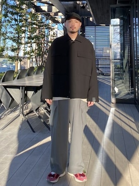 「N.HOOLYWOOD（N.ハリウッド）のアイテム（ジャケット/アウター）」を使った、STUDIOUS MENSさん（メンズ・168cm）の冬コーディネート