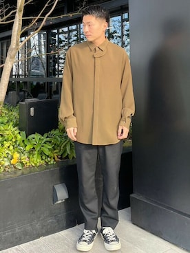 「CULLNI（クルニ）のアイテム」を使った、STUDIOUS MENSさん（メンズ・158cm）の冬コーディネート