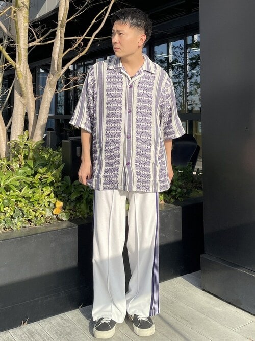 NEEDLES ニードルス　パピヨンストライプ　カバナシャツ　新品未使用　M Needles（ニードルス）の「Cabana Shirt - Papillon Stripe Dobby Jq