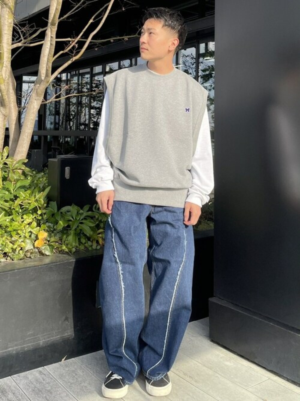 NEEDLES ニードルス SLEEVE LESS SWEAT JERSEY NEEDLES(ニードルズ)Sleeveless Tee - C/PE Bright Jersey