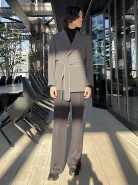 「RAINMAKER（レインメーカー）のアイテム」を使った、STUDIOUS MENSさん（メンズ・175cm）の冬コーディネート