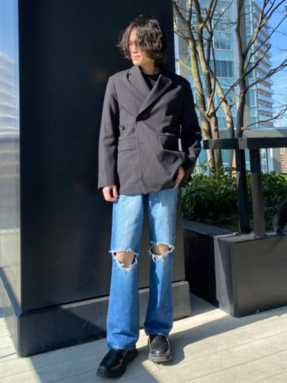 Deep breasted Jacket for First Manを使った人気ファッション