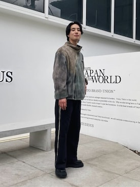 「LiNoH（リノー）のアイテム」を使った、STUDIOUS MENSさん（メンズ・178cm）の春コーディネート