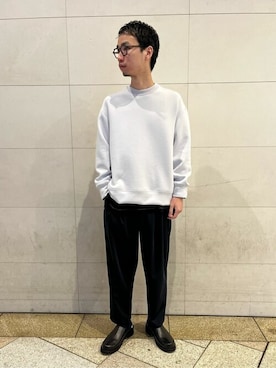 「STUDIOUS（ステュディオス）のアイテム（スウェット）」を使った、STUDIOUS MENSさん（メンズ・175cm）の春コーディネート