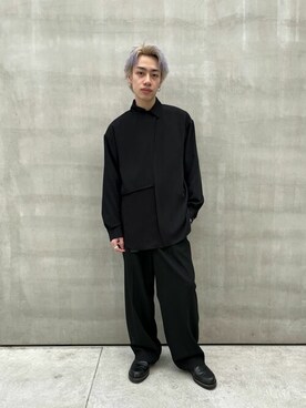 「LiNoH（リノー）のアイテム（パンツ）」を使った、STUDIOUS MENSさん（メンズ・169cm）の春コーディネート