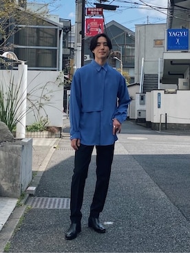 「LiNoH（リノー）のアイテム」を使った、STUDIOUS MENSさん（メンズ・178cm）の春コーディネート