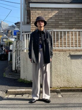 「#新作」｜STUDIOUS MENSさん（メンズ・169cm）の春コーディネート