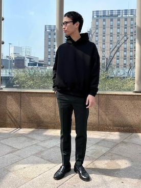 「STUDIOUS（ステュディオス）のアイテム（トップス）」を使った、STUDIOUS MENSさん（メンズ・175cm）の春コーディネート