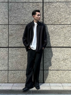 「LiNoH（リノー）のアイテム」を使った、STUDIOUS MENSさん（メンズ・181cm）の春コーディネート