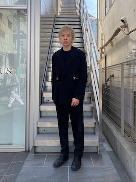 「CULLNI（クルニ）のアイテム」を使った、STUDIOUS MENSさん（メンズ・170cm）の春コーディネート