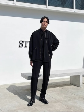 「CULLNI（クルニ）のアイテム（ジャケット/アウター）」を使った、STUDIOUS MENSさん（メンズ・178cm）の春コーディネート