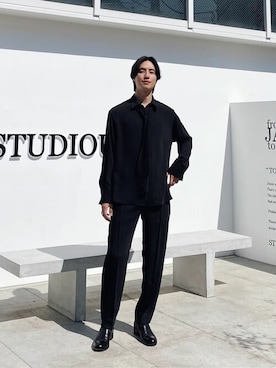「CULLNI（クルニ）のアイテム」を使った、STUDIOUS MENSさん（メンズ・178cm）の春コーディネート