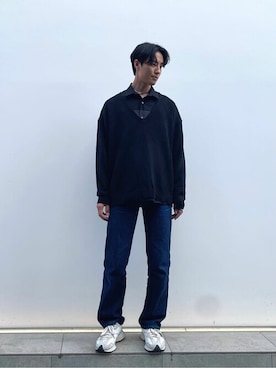 「LiNoH（リノー）のアイテム」を使った、STUDIOUS MENSさん（メンズ・178cm）の春コーディネート