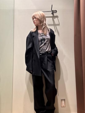 「HYSTERIC GLAMOUR（ヒステリックグラマー）のアイテム（その他アウター）」を使った、NANAMIさん（レディース・160cm）の秋コーディネート