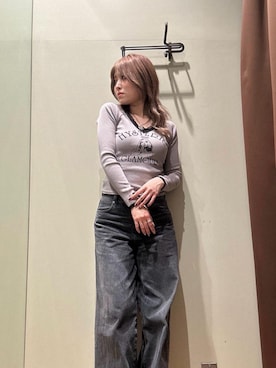 HYSTERIC ANGEL ショート丈Tシャツ HYSTERIC GLAMOUR（ヒステリックグラマー）の「HYSTERIC ANGEL