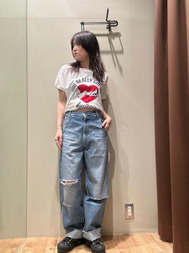 「ロック」｜NANAMIさん（レディース・160cm）の夏コーディネート