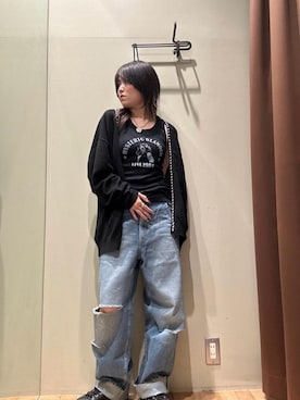 「ロック」｜NANAMIさん（レディース・160cm）の夏コーディネート