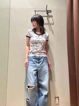 「ロック」｜NANAMIさん（レディース・160cm）の夏コーディネート