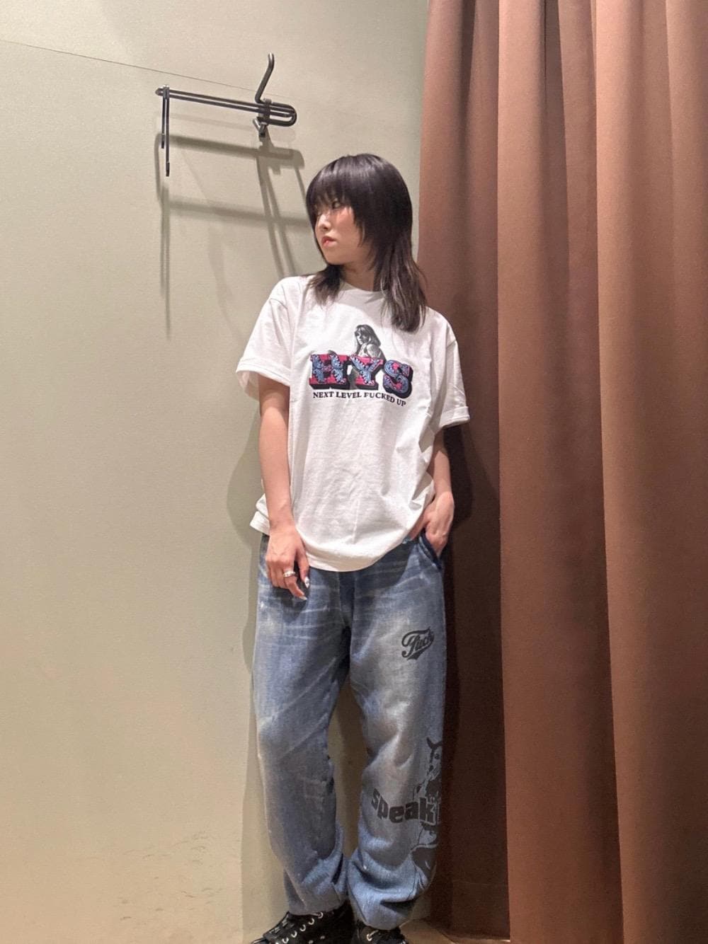 HYSTERIC GLAMOUR（ヒステリックグラマー）の「NEXT LEVEL刺繍 Tシャツ