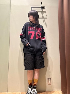 「HYSTERIC GLAMOUR（ヒステリックグラマー）のアイテム（その他アウター）」を使った、NANAMIさん（レディース・160cm）の夏コーディネート