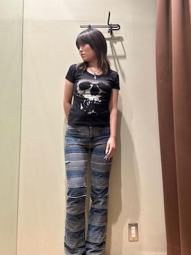 「アメカジ」｜NANAMIさん（レディース・160cm）の夏コーディネート