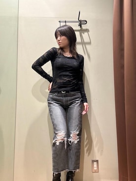 「HYSTERIC GLAMOUR（ヒステリックグラマー）のアイテム」を使った、NANAMIさん（レディース・160cm）の夏コーディネート