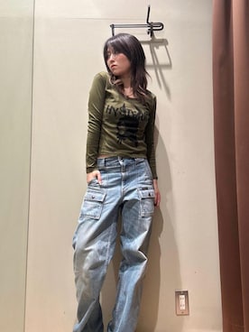 「HYSTERIC GLAMOUR（ヒステリックグラマー）のアイテム」を使った、NANAMIさん（レディース・160cm）の秋コーディネート