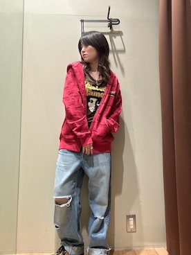 「HYSTERIC GLAMOUR（ヒステリックグラマー）のアイテム」を使った、NANAMIさん（レディース・160cm）の秋コーディネート