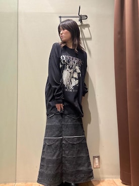 「ロック」｜NANAMIさん（レディース・160cm）の秋コーディネート