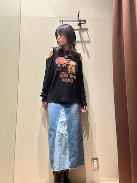 「ロック」｜NANAMIさん（レディース・160cm）の秋コーディネート