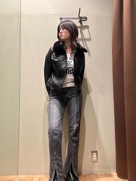 「ロック」｜NANAMIさん（レディース・160cm）の秋コーディネート