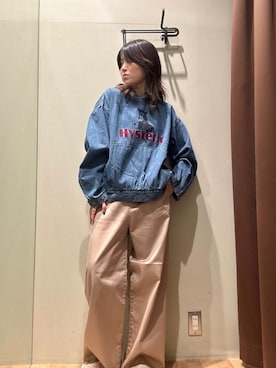 「HYSTERIC GLAMOUR（ヒステリックグラマー）のアイテム」を使った、NANAMIさん（レディース・160cm）の秋コーディネート