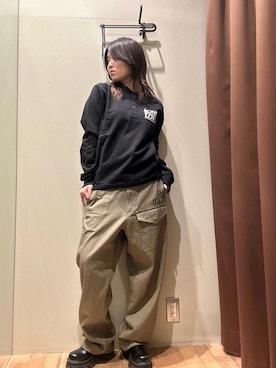 「バックプリント」｜NANAMIさん（レディース・160cm）の秋コーディネート