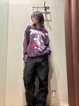 「ロック」｜「アイテム（トップス）」を使った、NANAMIさん（レディース・160cm）の秋コーディネート