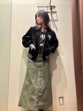 「ロック」｜NANAMIさん（レディース・160cm）の秋コーディネート