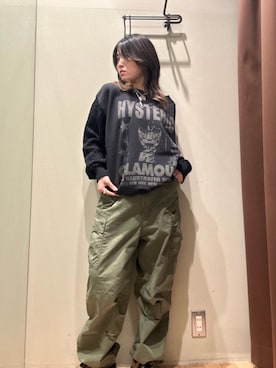 「HYSTERIC GLAMOUR（ヒステリックグラマー）のアイテム」を使った、NANAMIさん（レディース・160cm）の秋コーディネート
